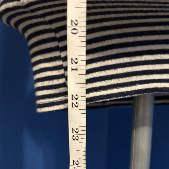 Hollister Navy and White Striped Long Sleeve Top - Picture 5 of 7